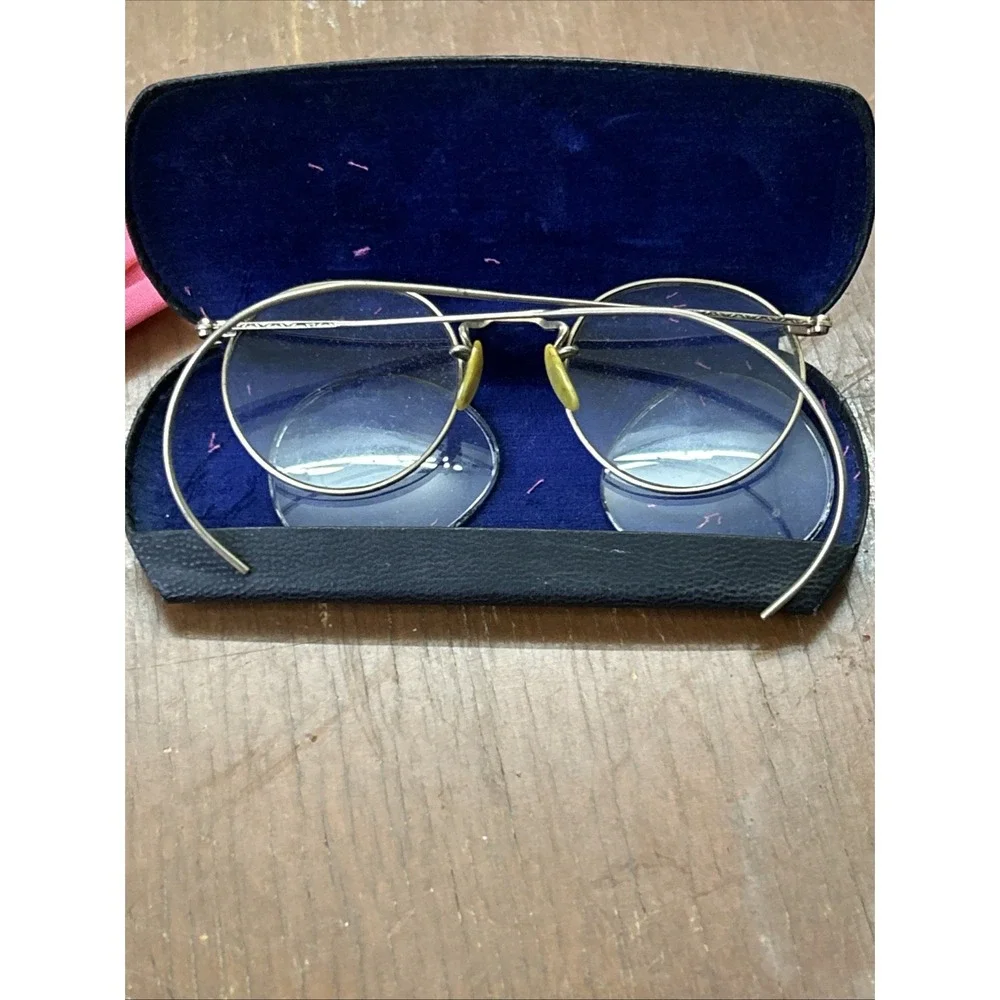 AO Eyeglasses Full Frames 1/10 12K Gold Filled GF Ful-Vue w Case Extra Lens